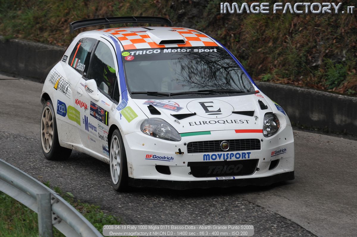 2008-04-19 Rally 1000 Miglia 0171 Basso-Dotta - Abarth Grande Punto S2000